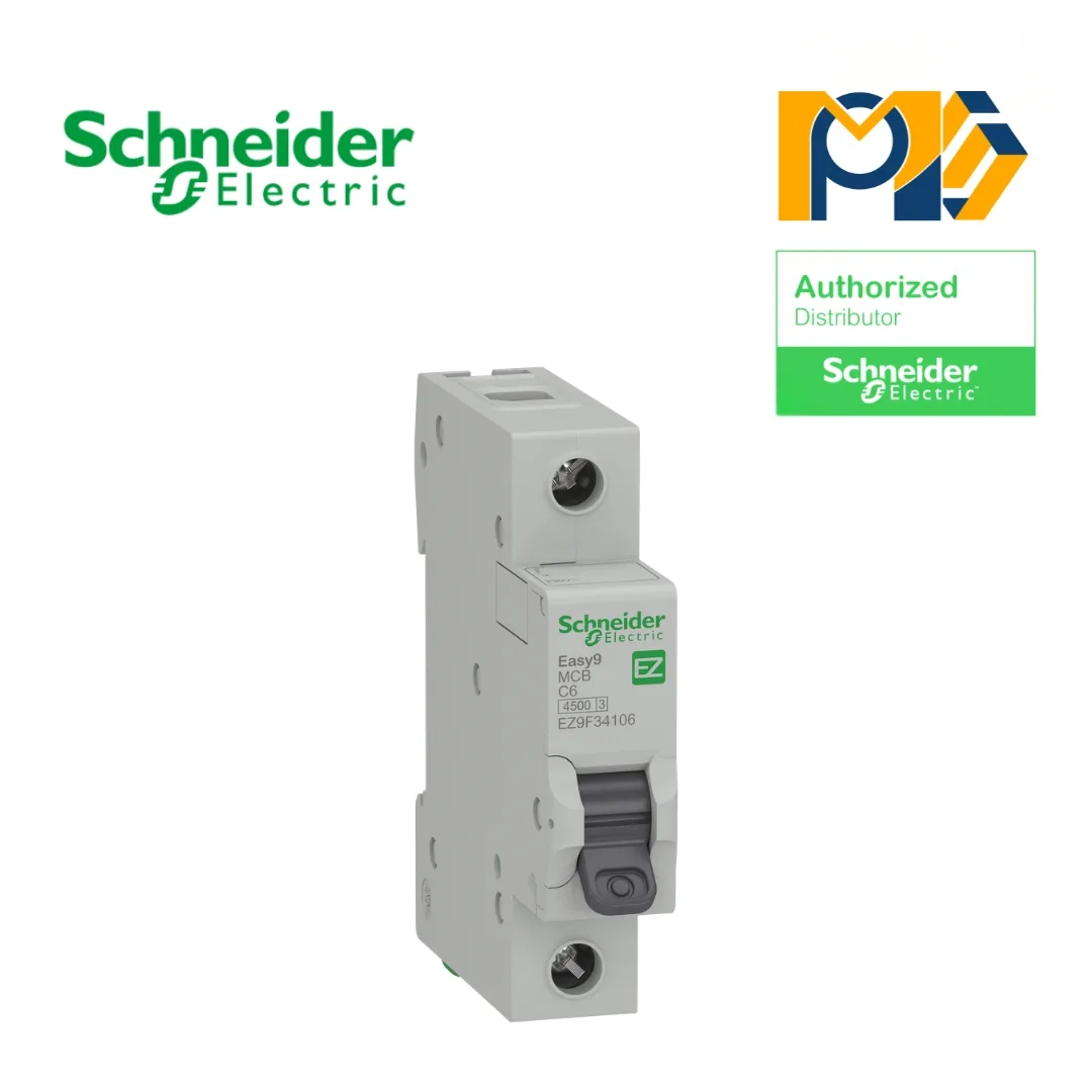 Aptomat tép MCB Schneider Easy9 EZ9F34106 1P 6A 4.5kA C Curve